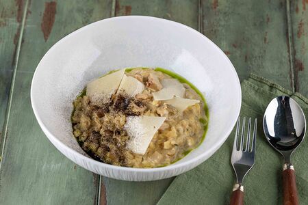 Ризотто с белыми грибами и трюфелем