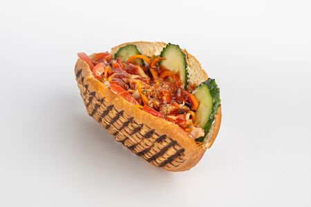 Булка с курицей