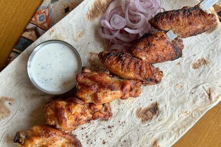 Шашлык из куриных крыльев