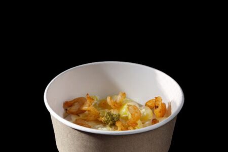 Ньокки с креветками песто