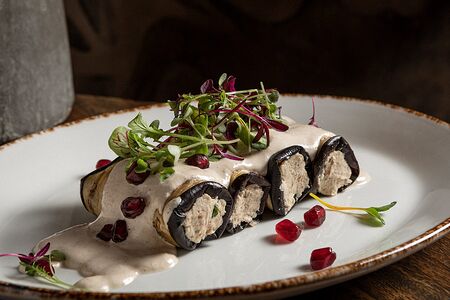 Бадриджани с грецкими орехами