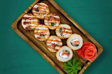 Жареный лосось