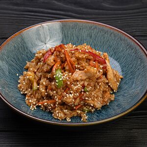 Рис с курицей и овощами