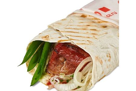 Шашлык из свинины в лаваше