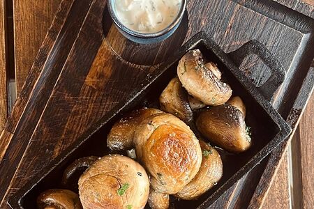 Шампиньоны на гриле