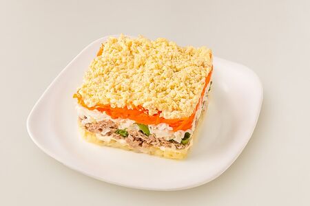 Салат Мимоза с тунцом 