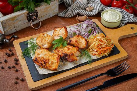 Грудка индейки на углях