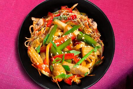 Овощи в соусе хойсин