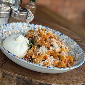 Паста с бурратой