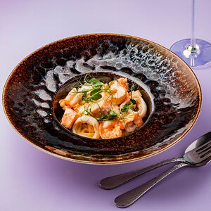 Тальятелле с морепродуктами 