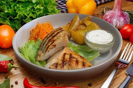 Стейк из куриного филе