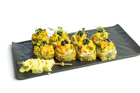 Хрустящий ролл с мясом камчатского краба