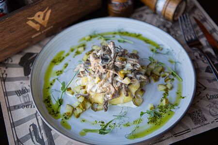 Бефстроганов с грибами