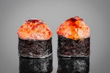 Запеченный Краб Чиз с лососем