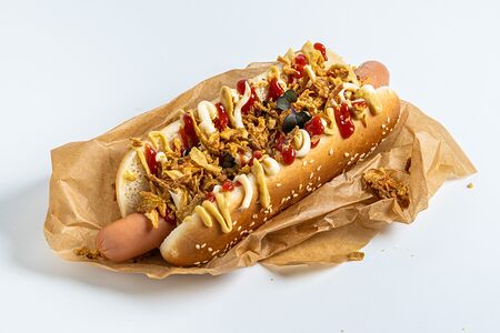 Датский хот-дог с венской колбаской 