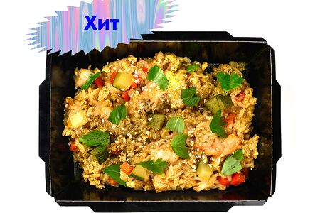 Тайский рис с креветками