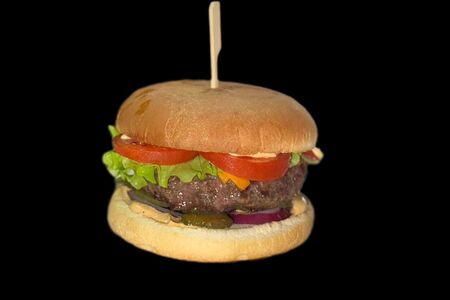 Бургер со мраморной говядиной 
