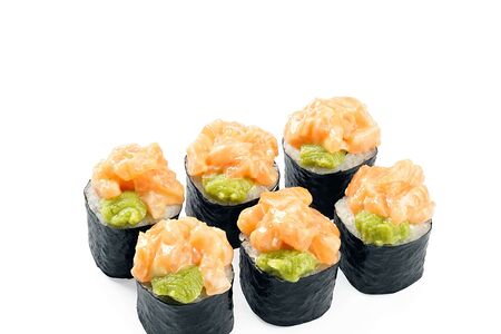 Ролл тартар с лососем