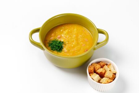 Суп Гороховый с копченостями и гренками