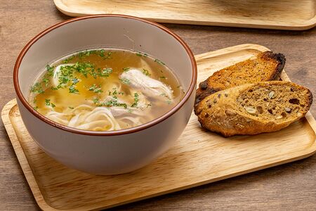 Суп куриный с лапшой 