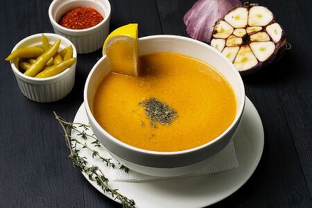 Крем-суп чечевичный