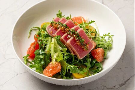 Тунец, грейпфрут