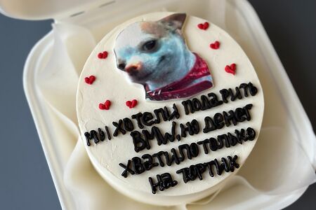 Бенто-торт с мем-собачкой