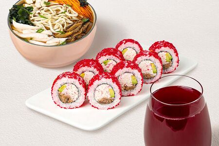 Бизнес Ланч M Стандарт с морсом из черной смородины 0,5л