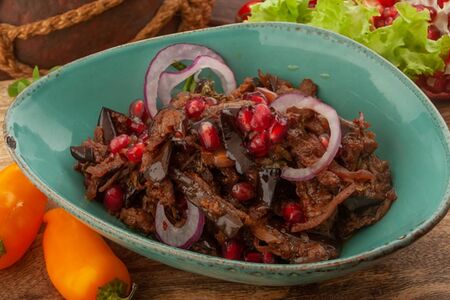 Баклажаны с гранатом