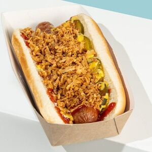 Датский хот-дог со свиной колбаской