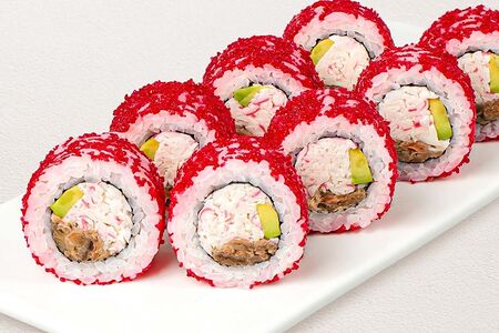 Ролл Калифорния с лососем терияки