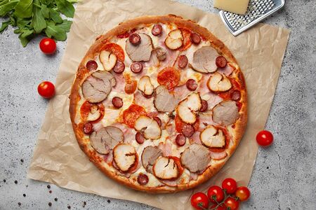 Супермясная на тонком тесте