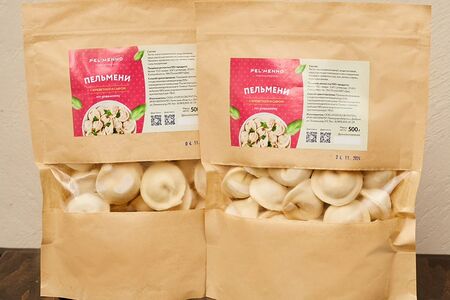 Пельмени с креветкой и сыром