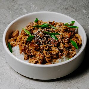 Японский омлет с рисом и говядиной