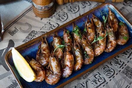 Креветки к пиву жареные