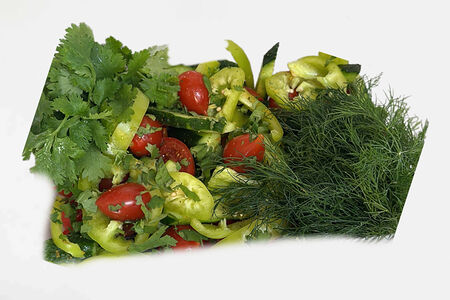 Микс-Овощи нарезанные с зеленью