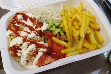 Шаурма в тарелке