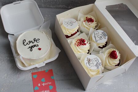 Комбо-набор Бенто и капкейки Лав ю