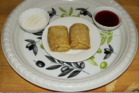 Блины с творогом