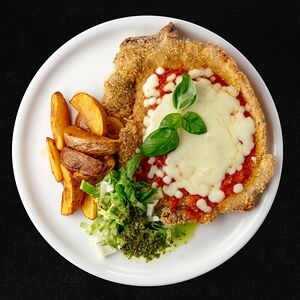 Свиной шницель на кости