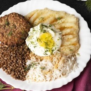 Бифштекс с гарниром