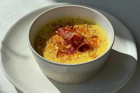 Кукурузный суп с беконом
