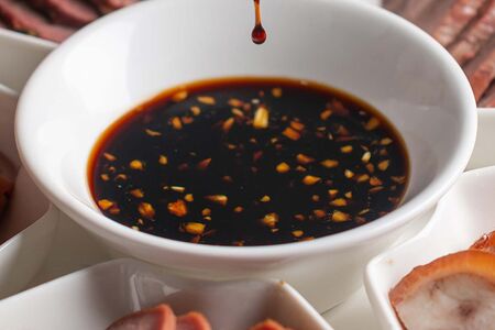 Соевый соус с чесноком