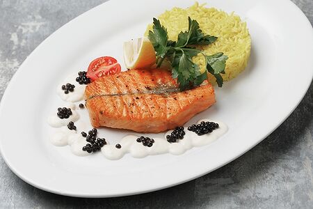 Стейк из лосося батерфляй