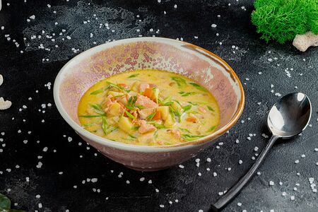 Финская уха с лососем