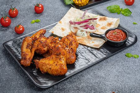 Шашлык из куриных крыльев