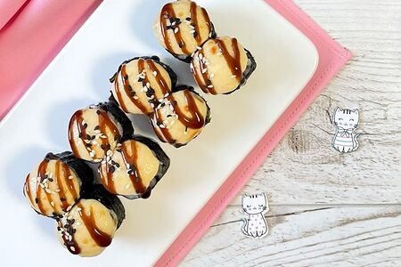 Запеченный мини-ролл с шиитаке