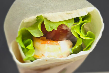 Ролл Цезарь с креветками