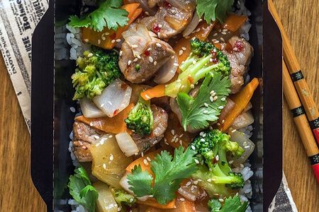 Рис со свининой