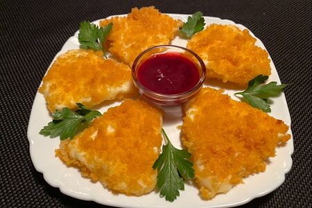 Жареный сулугуни в панировке